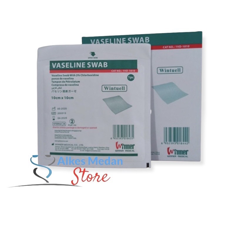 Vaseline Swab 10cm x10cm Winner / Vaseline Swab Satuan