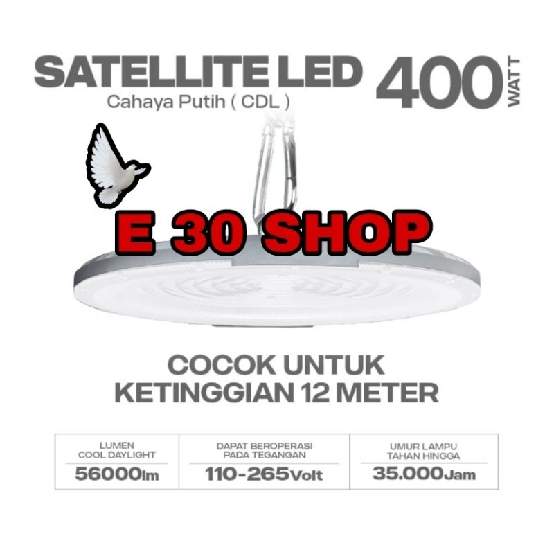 Hannochs Lampu Highway LED Satellite LED 400W Cahaya Putih - UFO