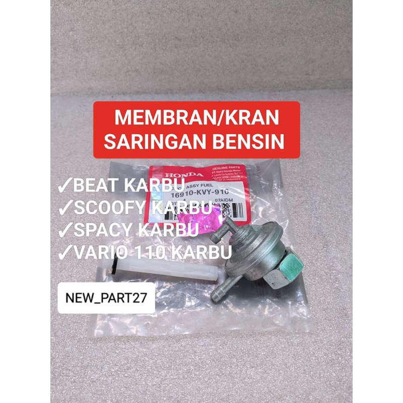 kran membran bensin (KVY/KVB) beat/Scoopy/spacy/vario 110 karbu