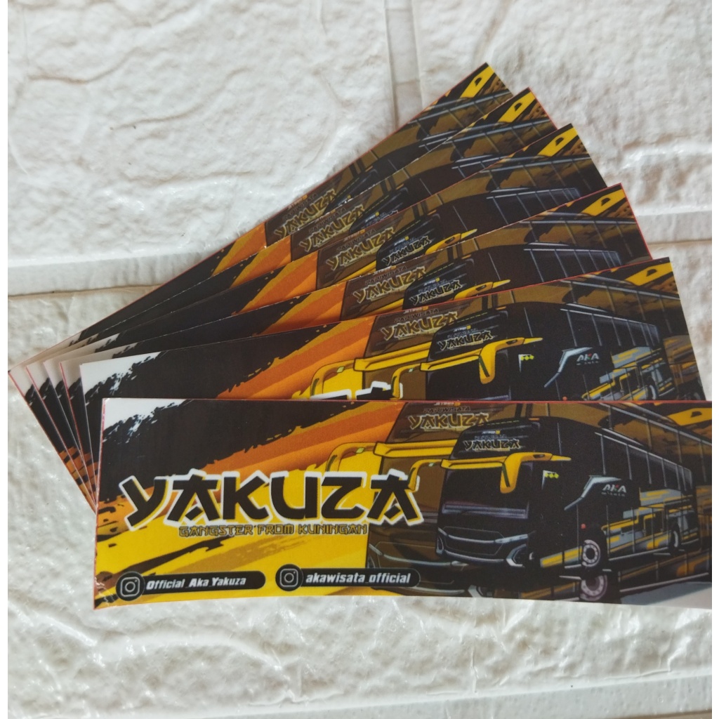 

STIKER BASURI YAKUZA DAN ALESHA ASLI PO