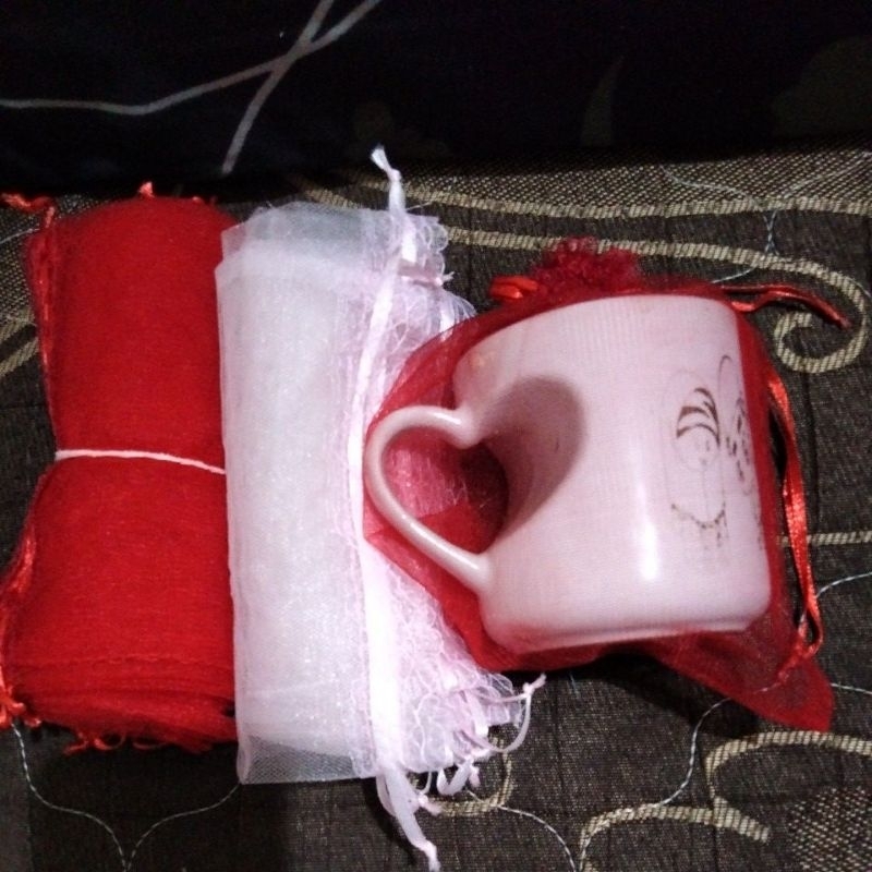 sarung/kantong tile gelas mug,lebar 15xtinggi 18cm