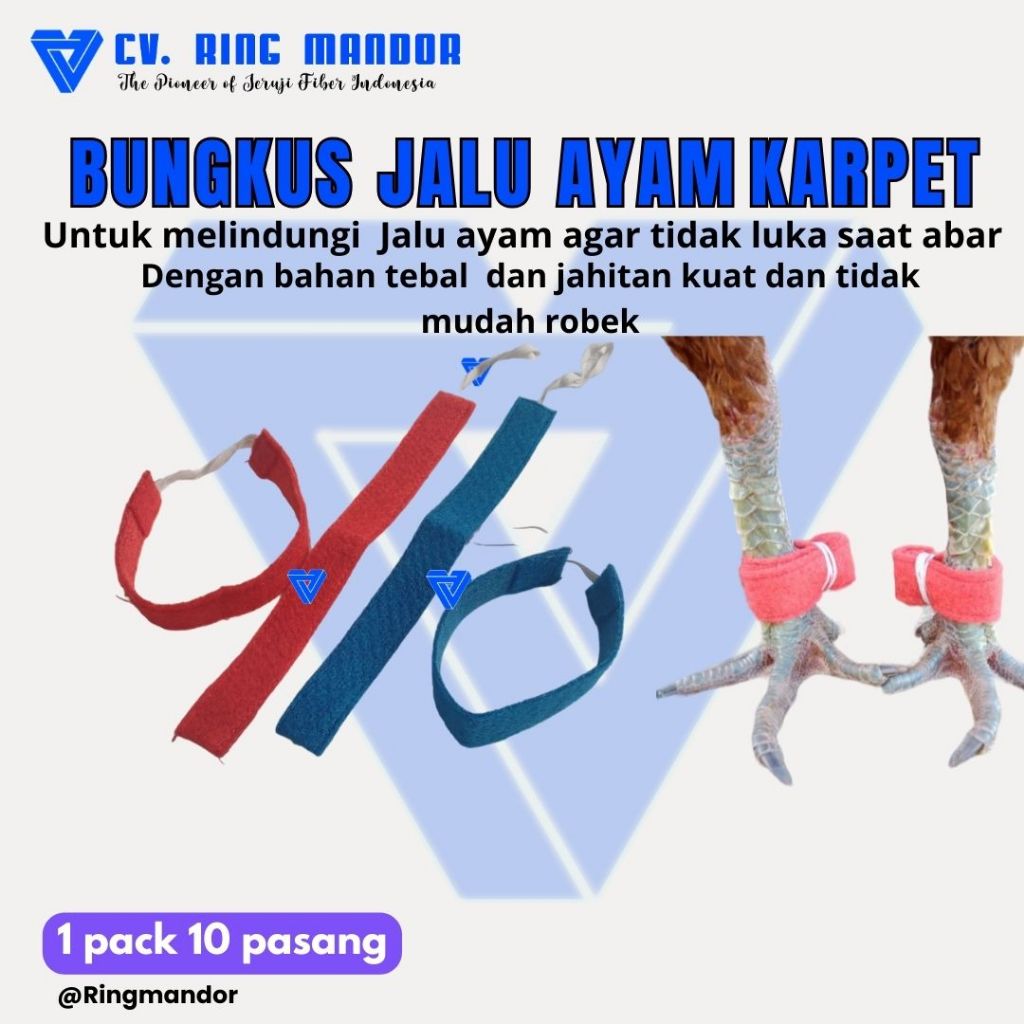 BUNGKUS JALU KARPET BUNGKUS JALU AYAM JAGO - untuk 2 ayam