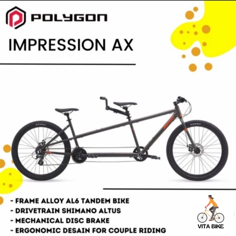 Sepeda Tandem Polygon Impression AX Disc