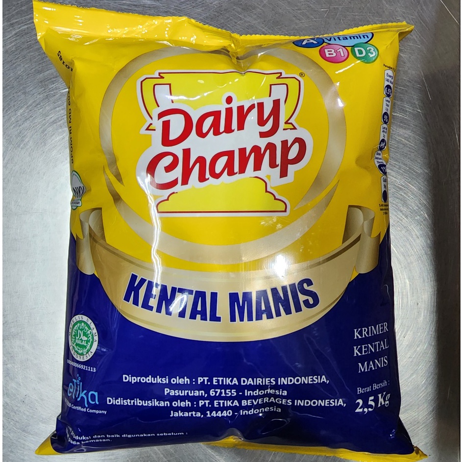 

Best Produk susu dairy champ 25 kg bantal pouch susu kental 25kg B38