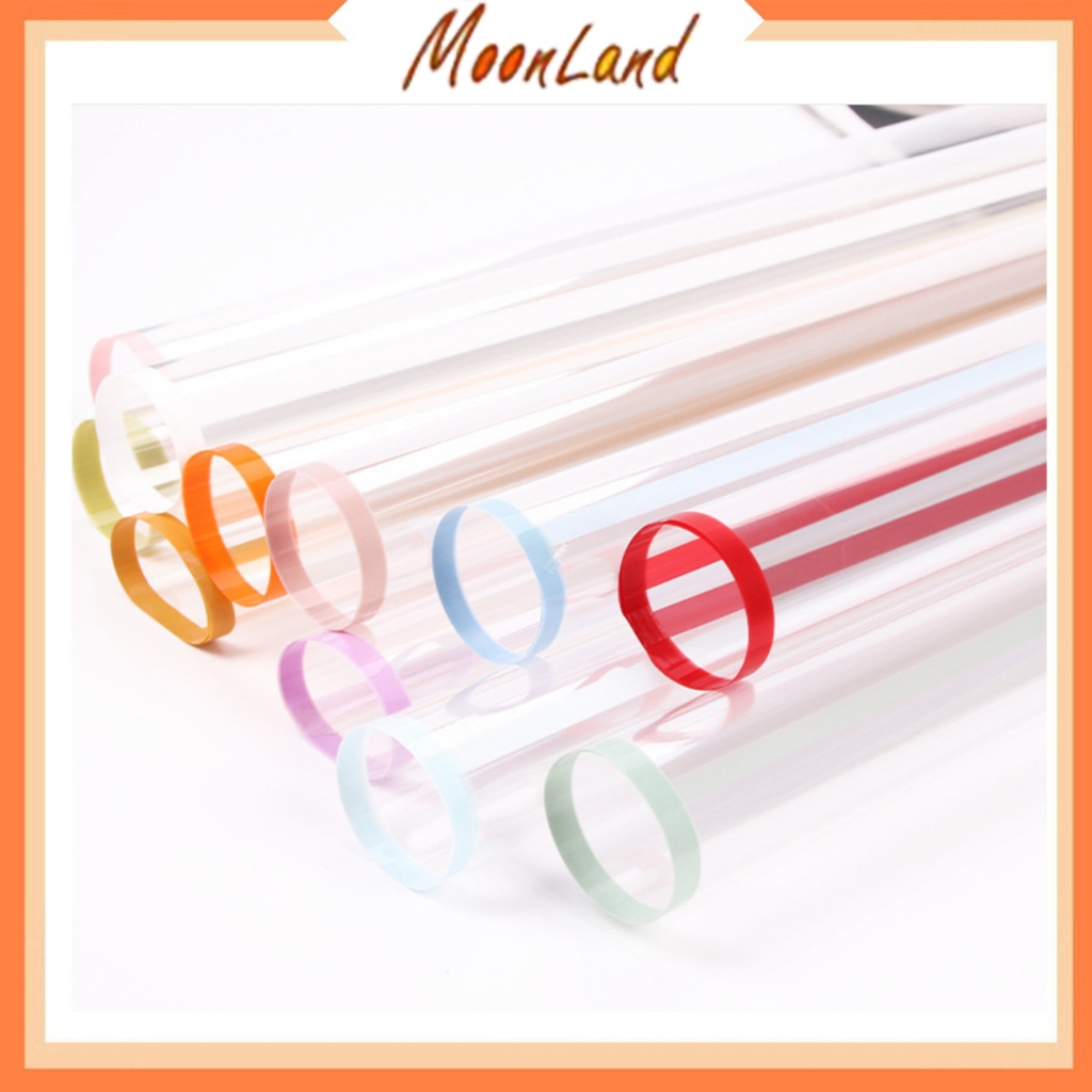 

Flower Wrapping Paper Clear Transparant Frame List Color Cellophane Waterproof KB6007