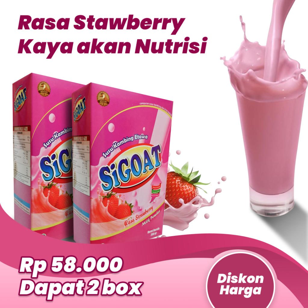 

2 Box SiGOAT, Susu Etawa Bubuk Bantu Cegah Osteoporosis, Perkuat Tulang dan Sendi