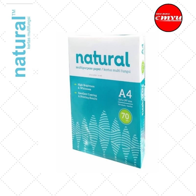 

Natural Kertas HVS A4 70 gsm