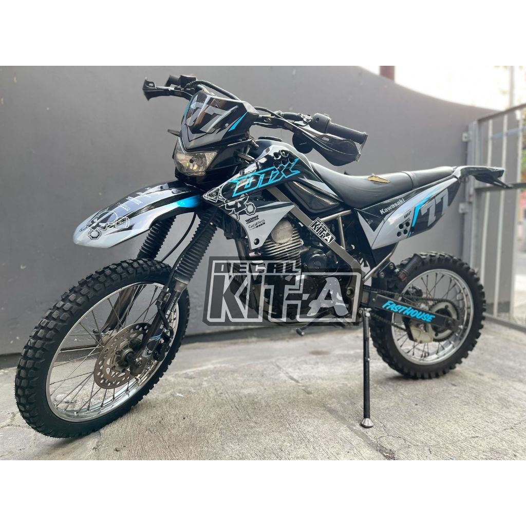 Stiker KLX 150 S decal setiker KLX 150 S stiker motor MOTIF SKULL KLX D-A1-444