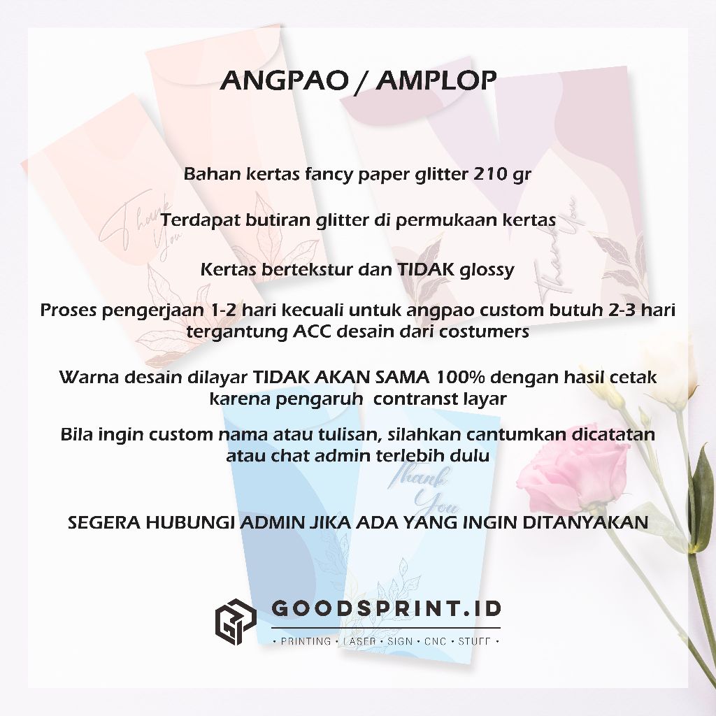 

ORDER CUSTOM ANGPAO AMPLOP CUSTOM