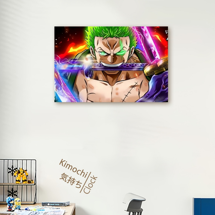 Hiasan Dinding Anime ONE PIECE Roronoa Zoro Santoriyu Hadiah Kado Cowo Hiasan One Piece