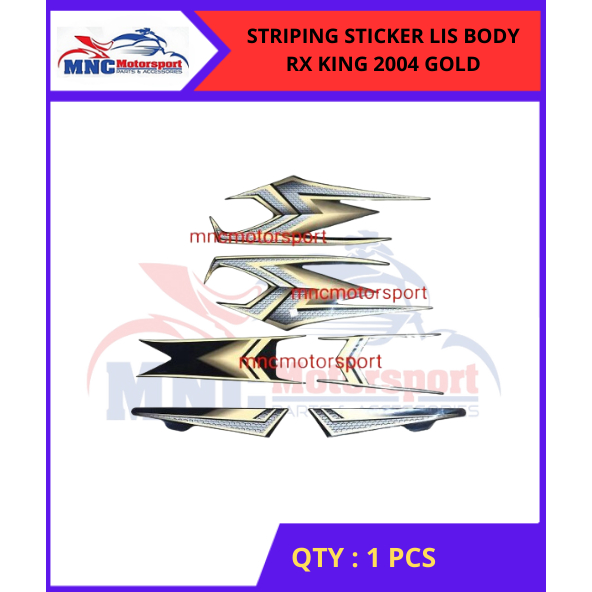 STRIPING STICKER LIS BODY RX KING 2004 GOLD