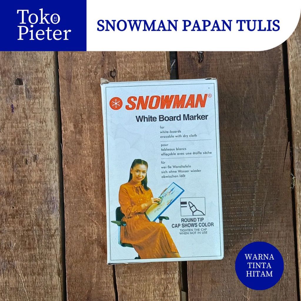 

(1PCS) SPIDOL WHITEBOARD SNOWMAN MARKER // SPIDOL PAPAN TULIS SURABAYA