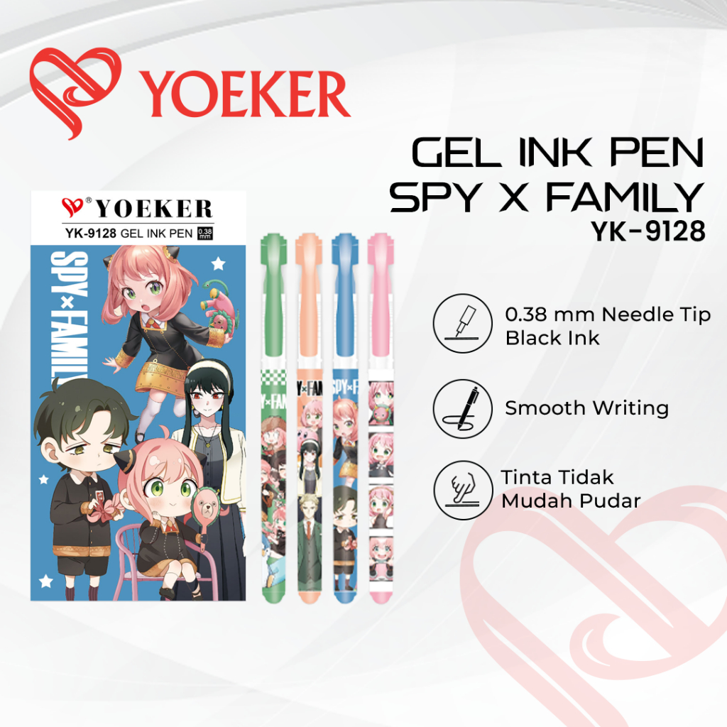 

(1 BOX) Gel Pen Family X Spy Yoeker