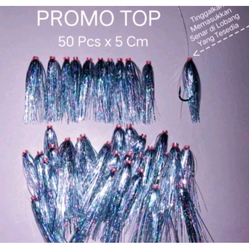 50PCS SABIKI KOTREK UK 3-12CM, UMPAN IKAN KEMBUNG | Umpan Kotrekan✓ Umpan Assist hook✓Umpan Rawi✓ Um