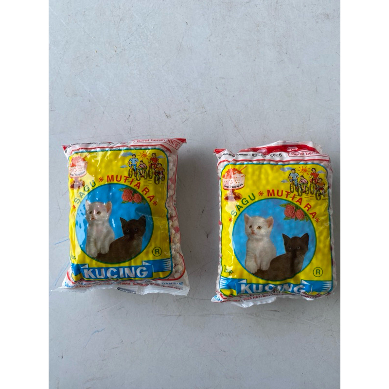 

Sagu Mutiara Cap Kucing 100gr