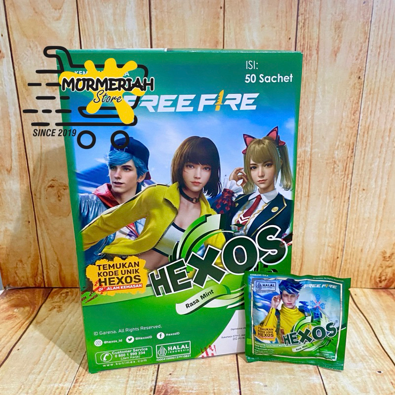 

HEXOS BOX 50 sachet permen Melegakan Tenggorokan & Menyegarkan Nafas