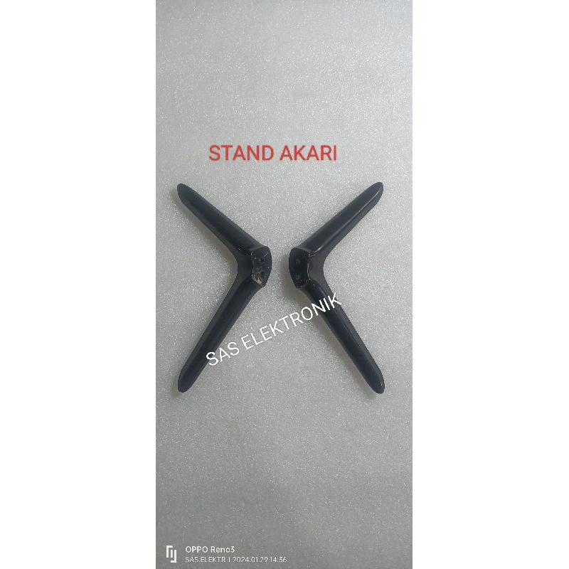 STAND KAKI PEDESTAL DUDUKAN TV LED AKARI 24-25-32 INCH LE-24V89 24V99T2 24V99 T2 LE-25V89 LE-32D53 L
