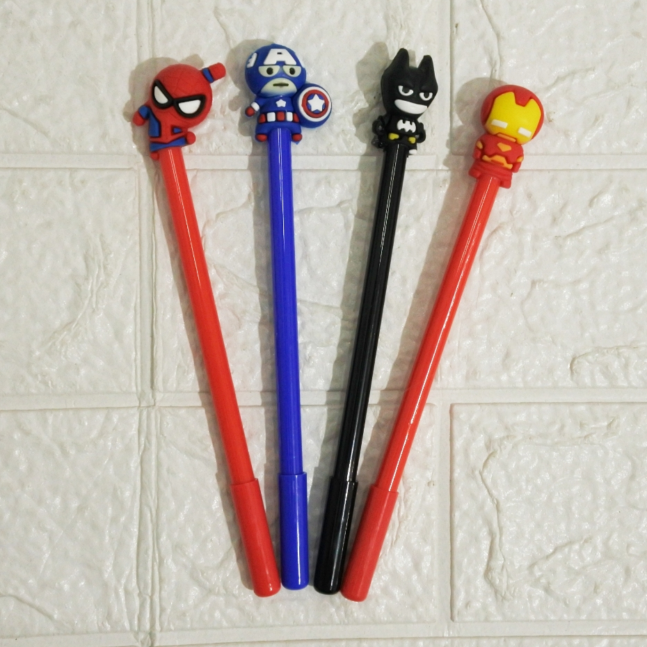 

(DAPAT 4 PC) Gel Pen Fancy / Pulpen Kepala Karakter KUROMI, UNICORN, FLAMINGGO