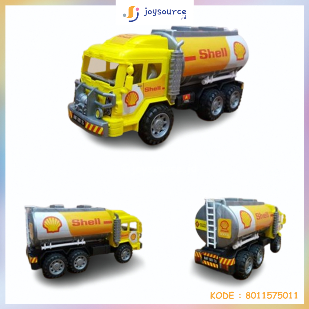Mainan Mobil Truk Tangki Bensin - Mainan Truk Bahann Bakar 'Shell' - Mainan Anak