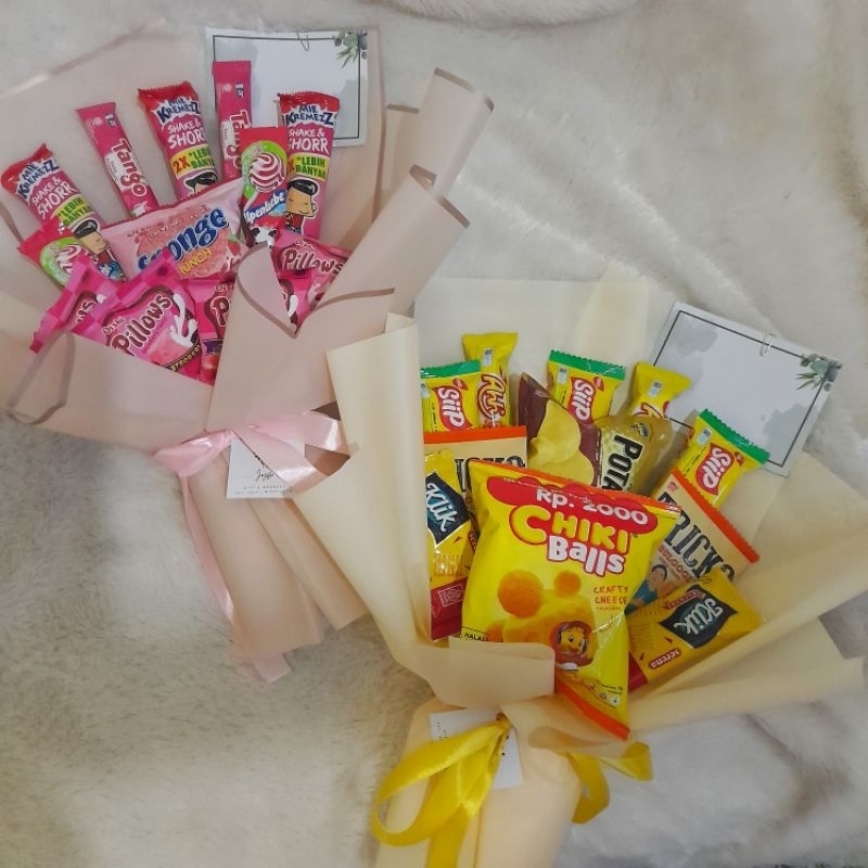 

PRE-ORDER SNACK BOUQUET / BUKET SNACK / GRADUATION GIFT / BIRTHDAY GIFT