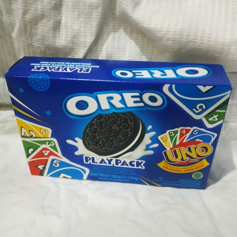 

Oreo Playpack Gratis Original Uno Mini Paket Biskuit Oreo 358,8 Gram