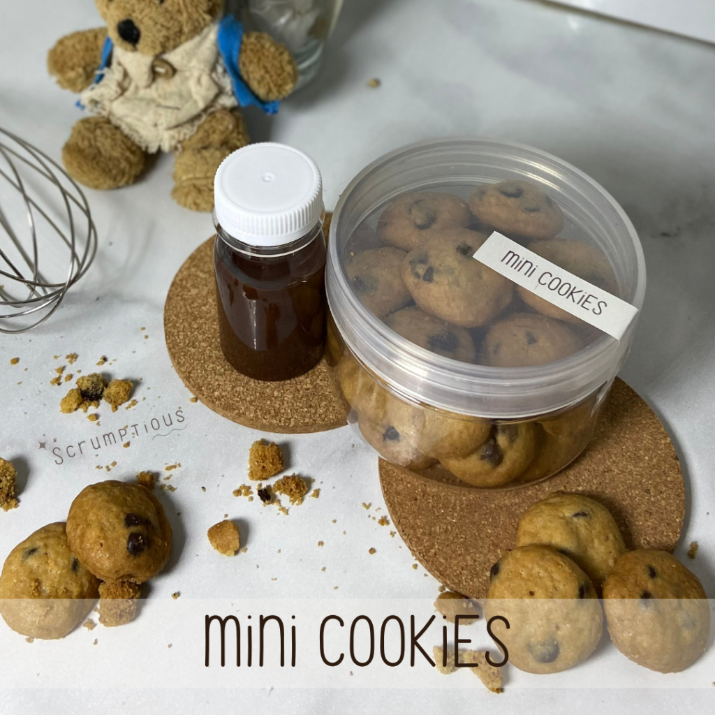 

Mini Cookies with Chocolate Sauce