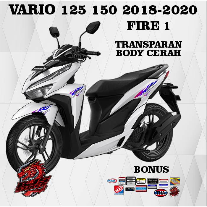 Striping vario 150 vario 125 2018-2022 - Stiker Decal vario 150 vario 125 2018-2022 fire 1