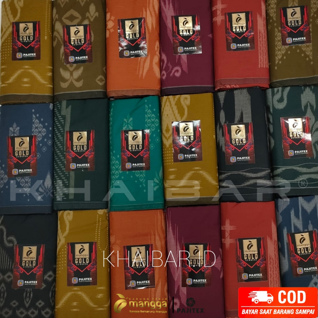 SARUNG MANGGA GOLD KEMBANG  SARUNG MANGGA GOLD KEMBANG DEWASA ORIGINAL PT. PAJITEX