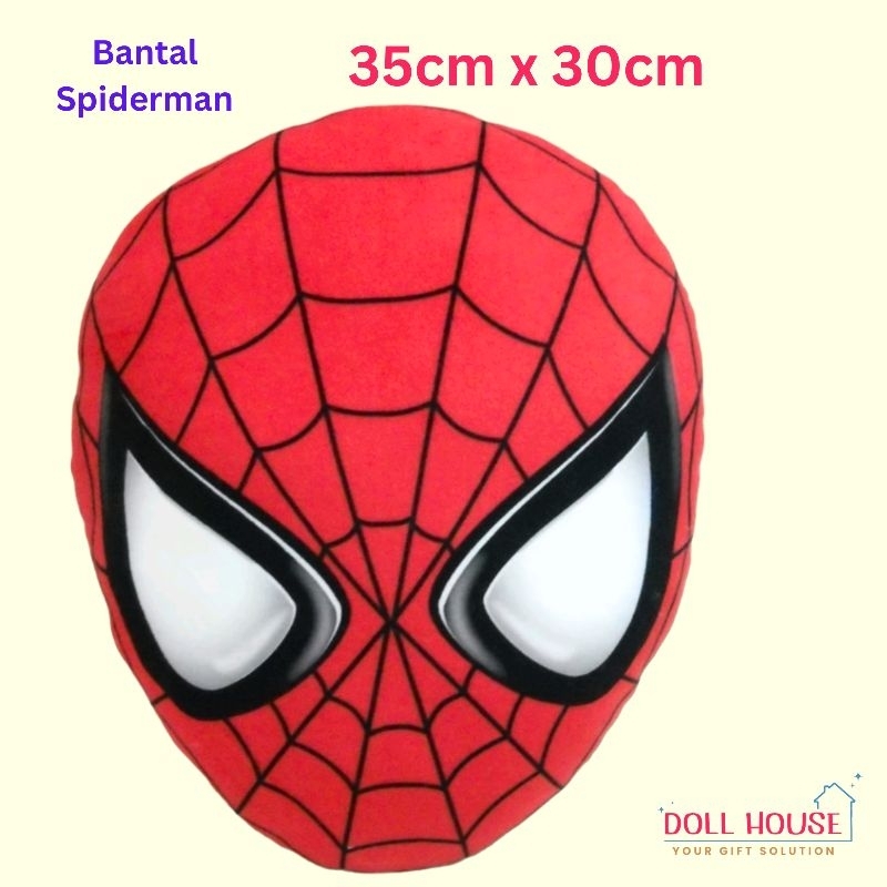 Boneka Spiderman / Boneka Superhero / Bantal Kepala Spiderman / Bantal Superhero / Bantal Spiderman