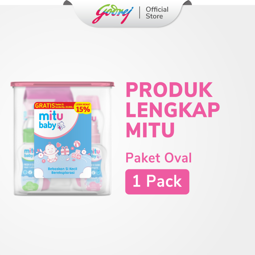 Mitu Baby Gift Paket Oval Toples (Random Color)