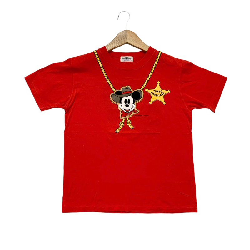 kaos vintage mickey mouse single stitch copyright 1985