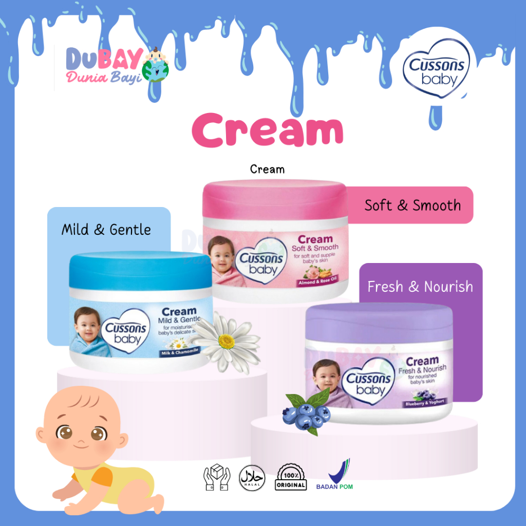 Cussons Baby Cream 50gr / Cusson Cream Pelembab Bayi / Krim Bayi / Krim Muka Bayi / Pelembut Wajah B