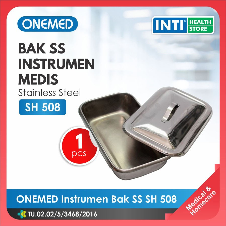 Onemed | Bak Instrumen SS SH 508 | Alat Ukuran Kecil + Penutup