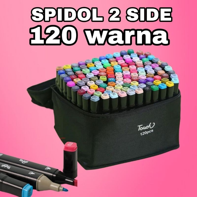 

Spidol dual side 120 warna spidol warna spidol gambar spidol lukis spidol lukis