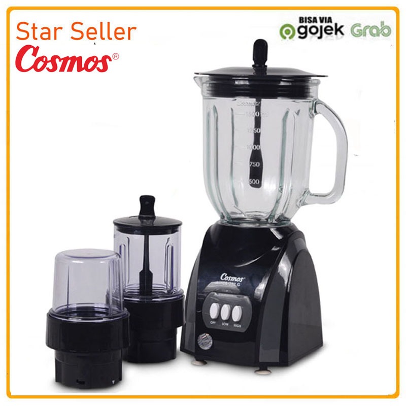 Cosmos Blender CB 282 G 2 liter Gelas Kaca - 3in1