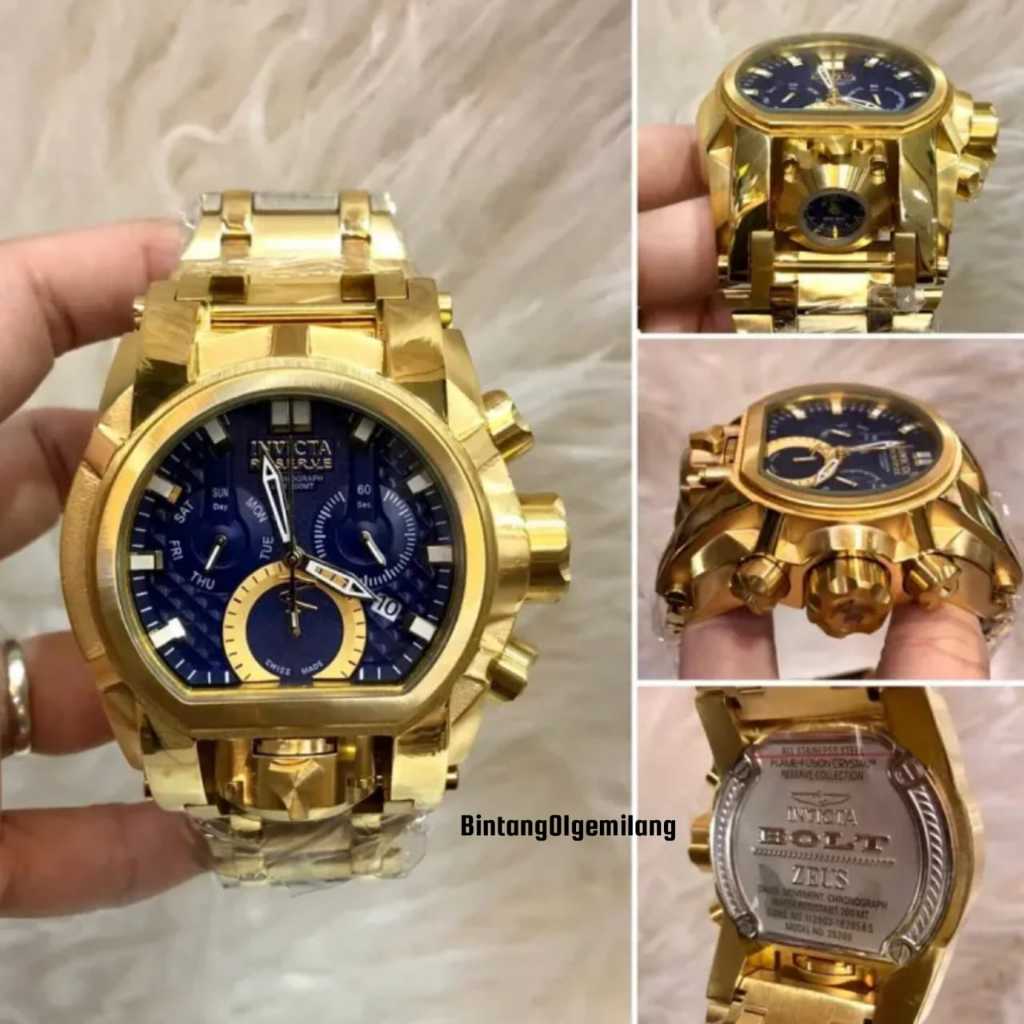 Promo Jam Tangan Pria Invicta Bolt Zbuis Cp557 Stainless Tanggal Aktif Fashion Jam Tangan Cowok Terb
