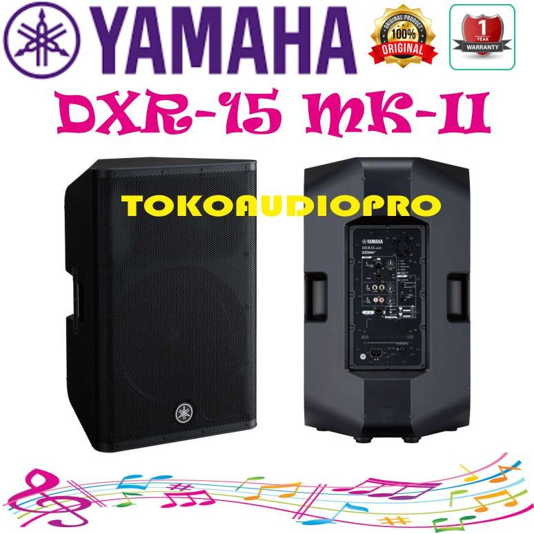 Yamaha DXR15 mkII 1100W 15 inch Powered Speaker Aktif DXR-15 Mk2