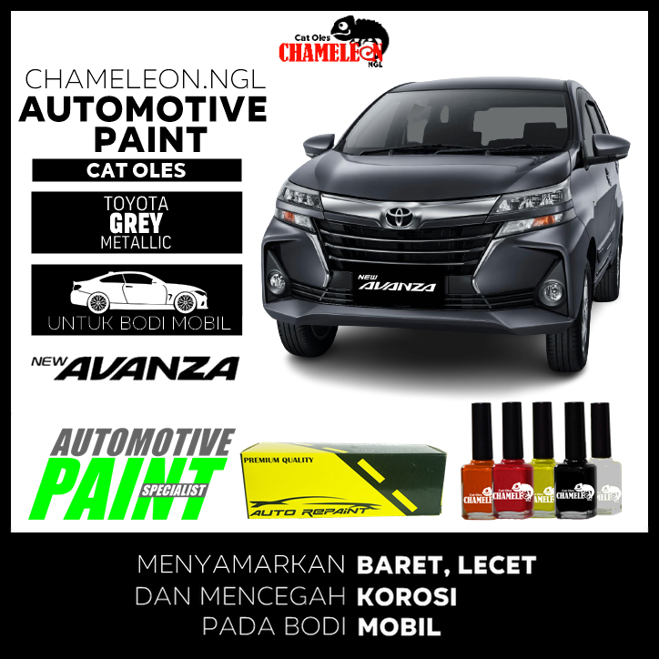 Cat Oles Toyota New Avanza Grey Metallic Automotive Paint CHAMELEON NGL