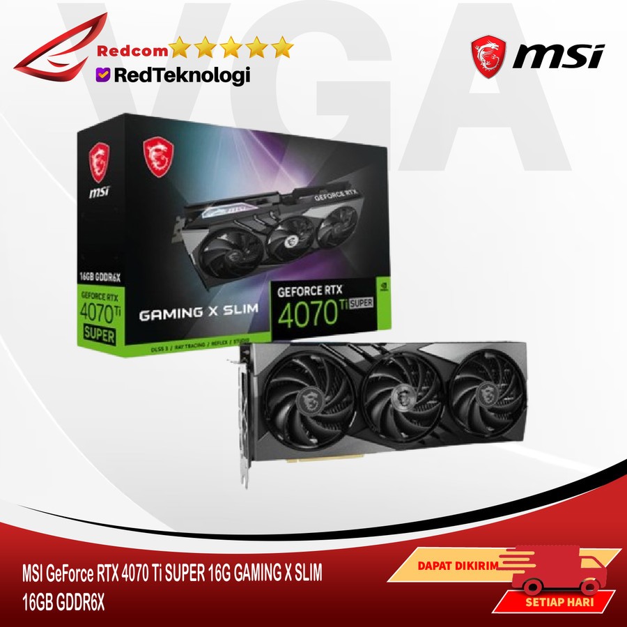 MSI GeForce RTX 4070 Ti SUPER 16G GAMING X SLIM 16GB GDDR6X