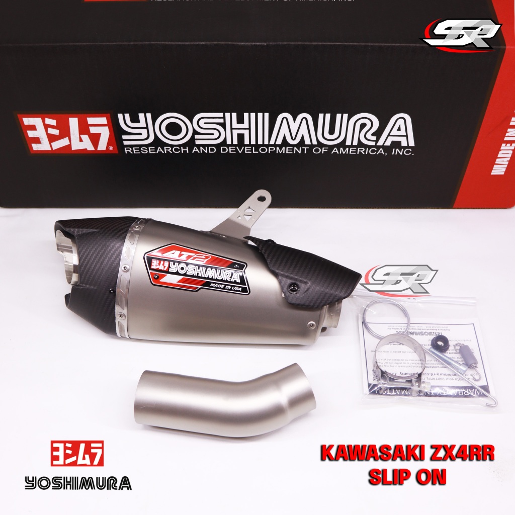 KNALPOT YOSHIMURA SLIP ON KAWASAKI ZX4RR ORIGINAL MADE IN USA