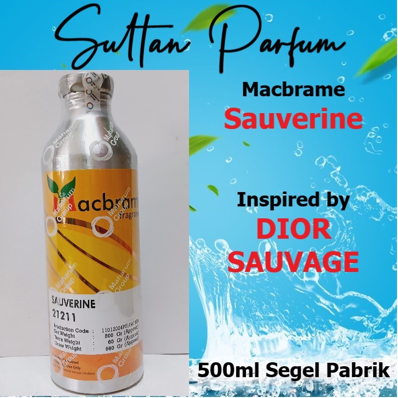 Bibit Asli Parfum DIOR SAUVAGE by Macbrame - Sauverine 500ml Segel Pabrik