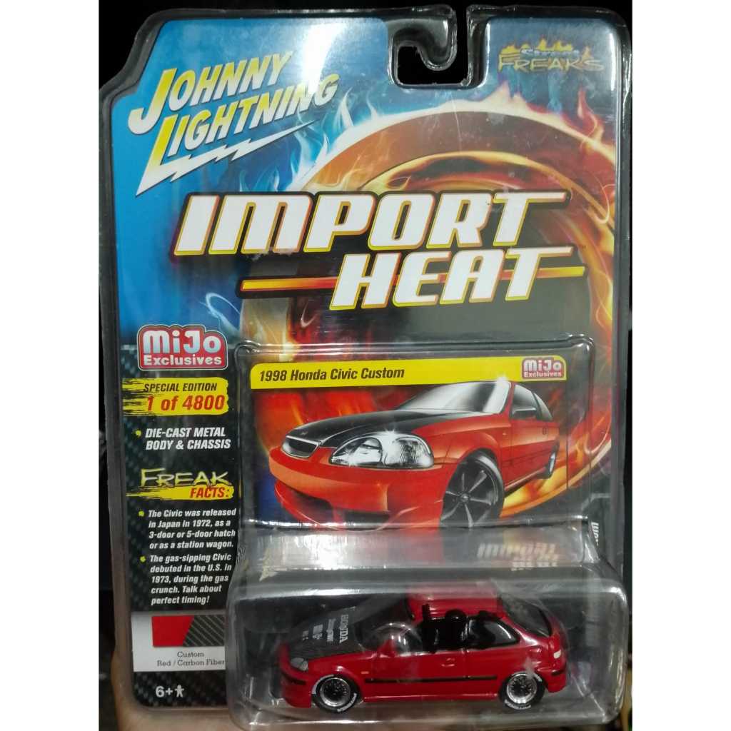 mainan anak johnny lightning 1998 honda civic custom