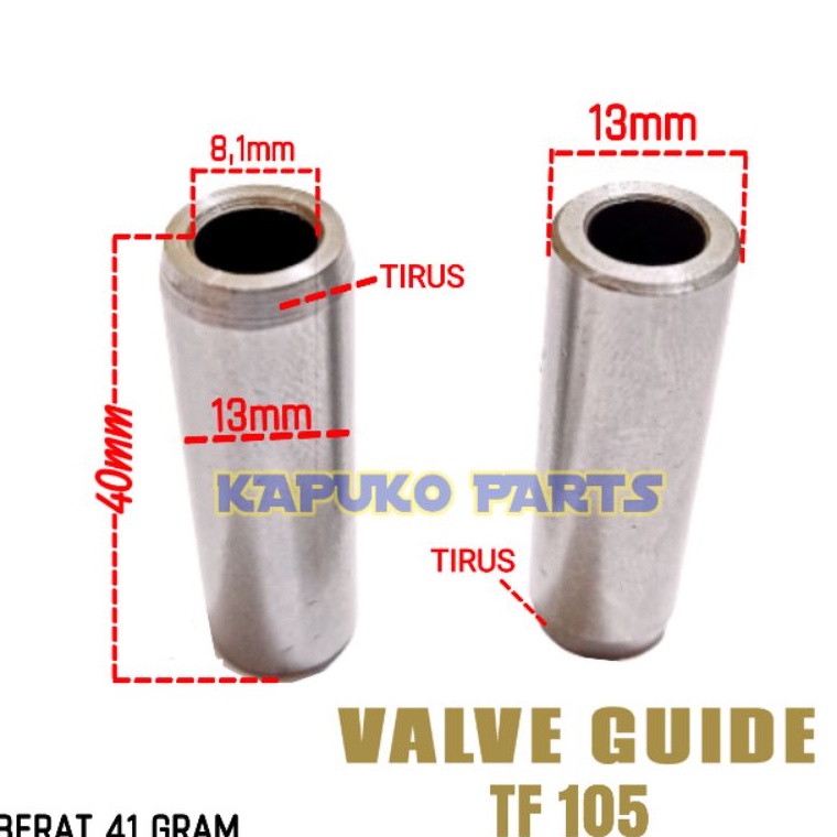 GKm TF 15 TF 115 BOS KLEP BOTOL KLEP VALVE GUIDE UNTUK MESIN DIESEL YANMAR 15PK
