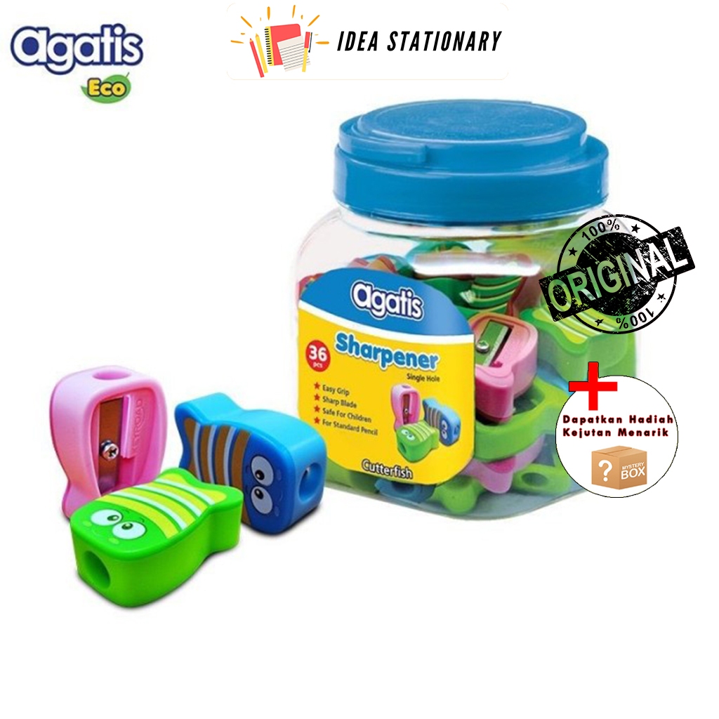

Sharpener Rautan Pensil Agatis Cutter Fish Warna Warni