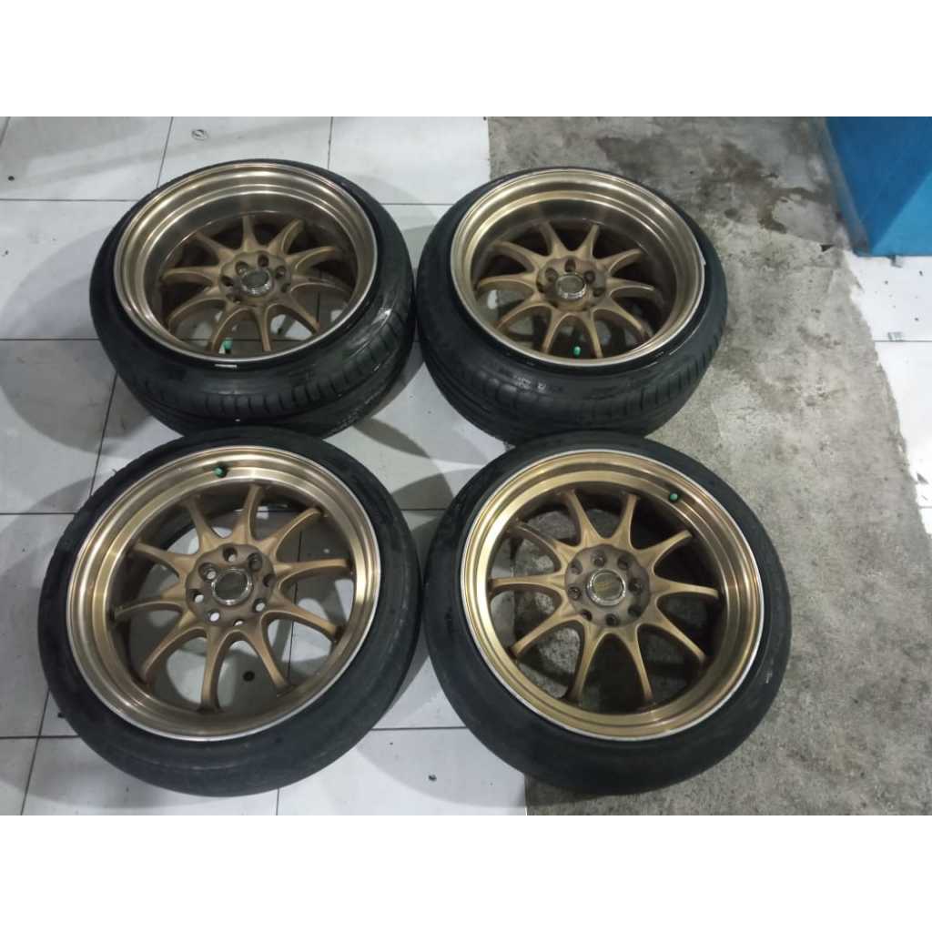 VELG MOBIL BEKAS CE28 RING 17 LEBAR 7,5-9 PCD 4X100-4X114,3 +PHI 2019 205 45 R17 VELG UNTUK MOBIL JA