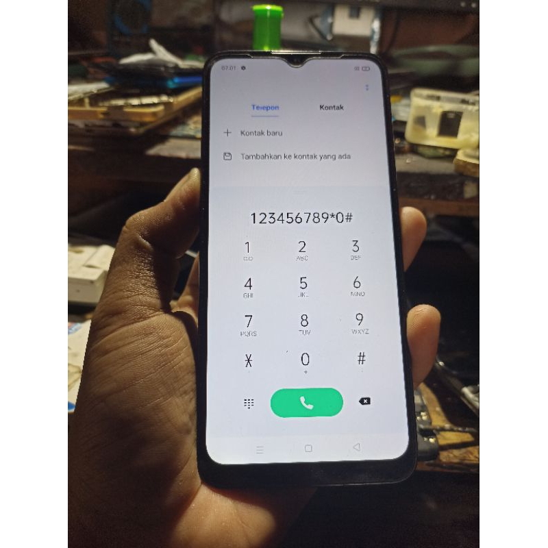 jual lcd & frame nempel barang original copotan jaminan normal utk hp realme c11 2021,c20,c21
