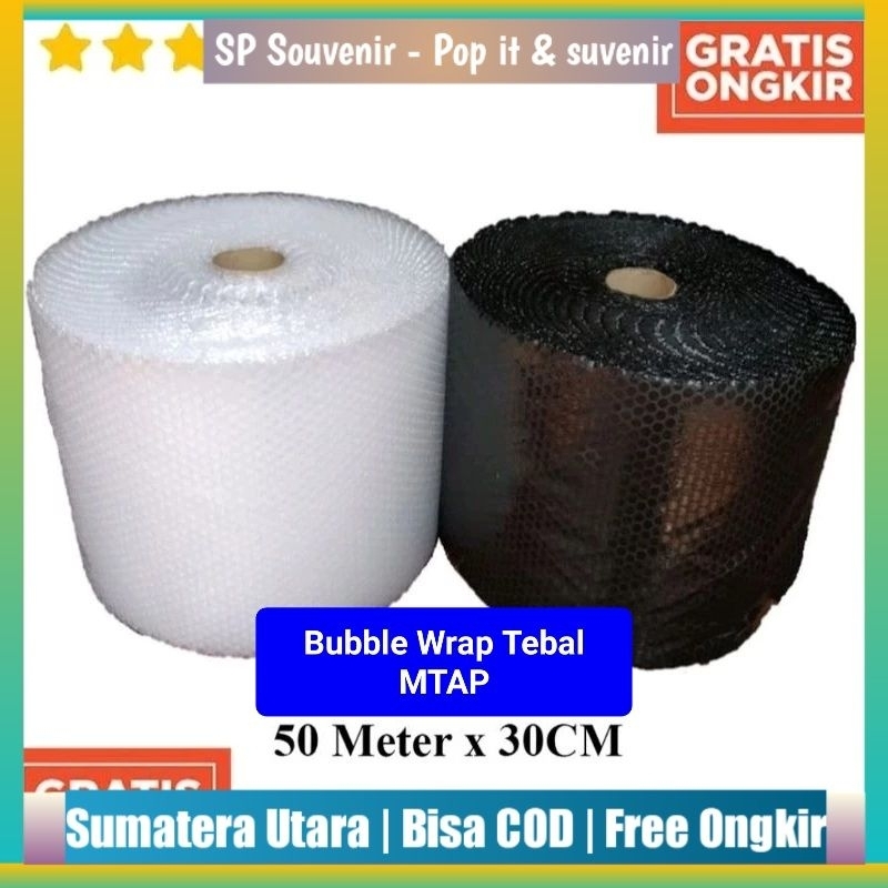 

Bubble Wrap Roll Tebal 30cm x 50m MTAP Packing Paket Online Shop