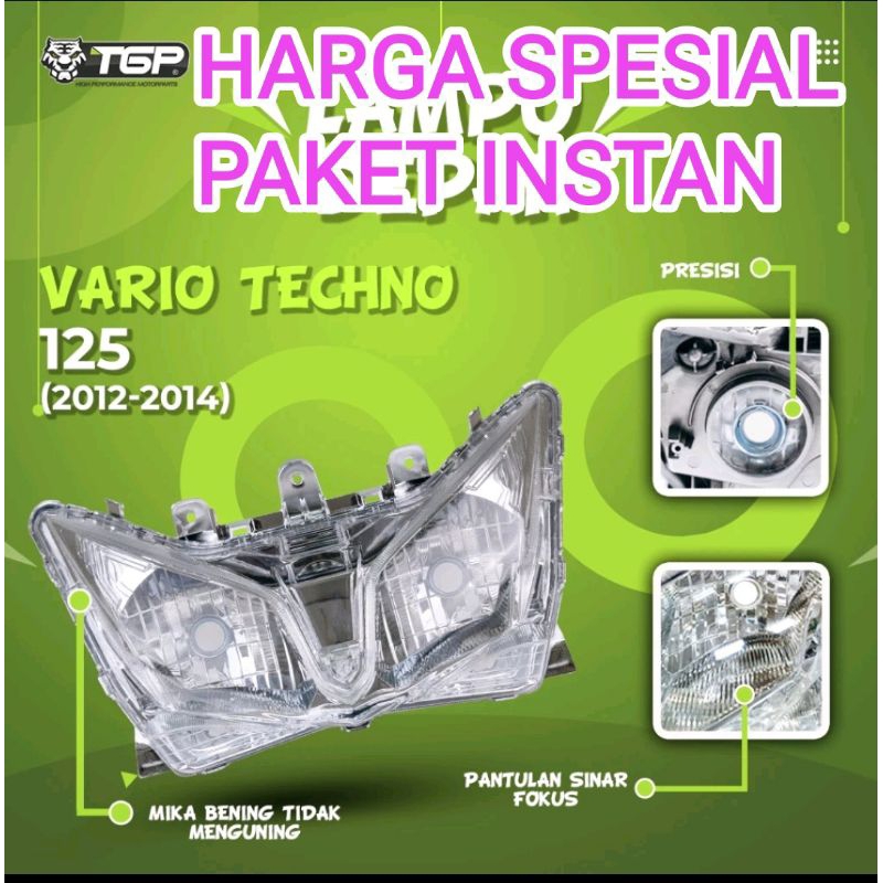 LAMPU DEPAN VARIO TECHNO125 / LAMPU DEPAN VARIO 125 OLD
