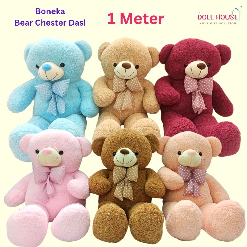 Boneka Beruang Valentine 1 Meter / Boneka Bear Valentine / Boneka Valentine / Boneka Beruang Giant /