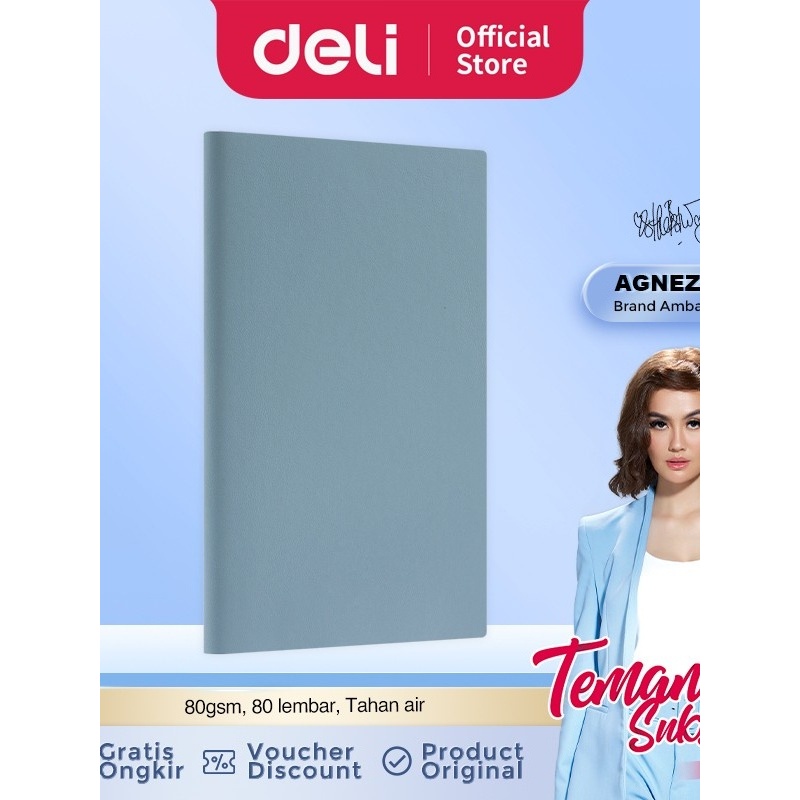 

Deli Notebook / Buku Catatan Ukuran 25K 80Lmbr Cover Waterproof 22263